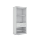 Mulberry Open 3 Sectional Modem Wardrobe Closet with 6 Drawers
