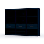 Mulberry Open 3 Sectional Modem Wardrobe Closet with 6 Drawers