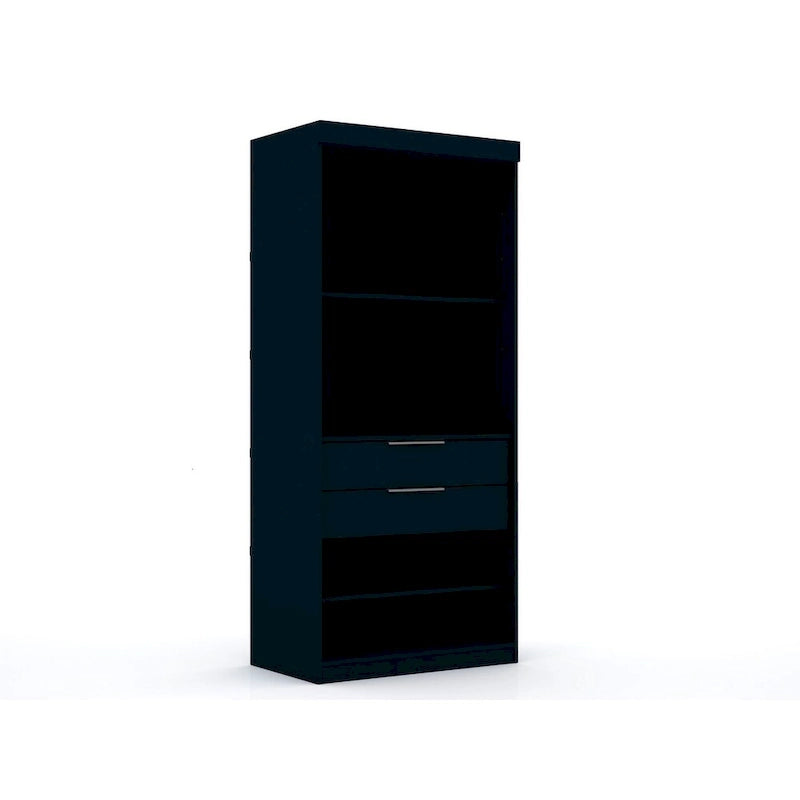 Mulberry Open 3 Sectional Modem Wardrobe Closet with 6 Drawers