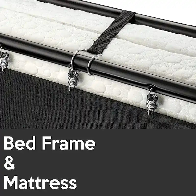 Onetan, 14 Folding Bed with Luxurious Memory Foam Mattress, Portable Guest Bed
