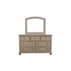 Donald 6 Piece Gray Modern Sleigh Storage Platform Bedroom Set