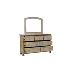 Donald 6 Piece Gray Modern Sleigh Storage Platform Bedroom Set