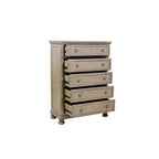 Donald 6 Piece Gray Modern Sleigh Storage Platform Bedroom Set