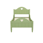 Macaron Twin Size Toddler Bed with Side Safety Rails and Headboard and Footboard,Light Pink