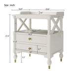 3 Pieces Bedroom Set Modern Linen Curved Upholstered Beige Platform King Bed with Two Black Cherry Nightstands