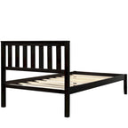 Wood Platform Bed with Headboard/ Slat
