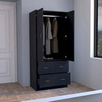 Taly Armoire Engineered wood with Double Doors 2 Drawers - N/A
