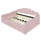 Full Size Upholstery Daybed Frame with Trundle
