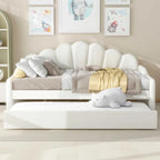 Full Size Upholstery Daybed Frame with Trundle