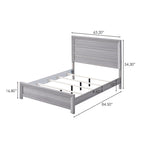 Essa 3 Piece Gray Panel Bedroom Set