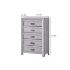 Essa 3 Piece Gray Panel Bedroom Set
