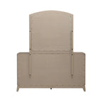 Avalon Burnished Beige Oak King Upholstered Storage Bed Bedroom Set