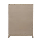 Avalon Burnished Beige Oak King Upholstered Storage Bed Bedroom Set