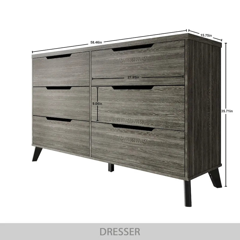 Chic Vintage-Style Wooden Dresser