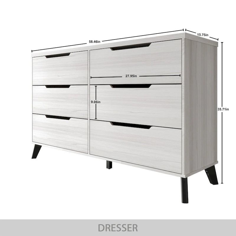 Chic Vintage-Style Wooden Dresser