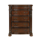 Formal Traditional Bedroom 5pc Set Cherry Finish
