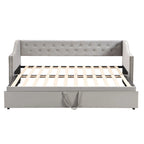 Twin Size Upholstered daybed with Pop Up Trundle