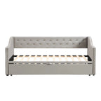 Twin Size Upholstered daybed with Pop Up Trundle