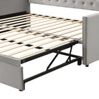 Twin Size Upholstered daybed with Pop Up Trundle