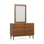 Furniture of America Beau Midcentury 5-Piece Boucle Wingback Queen Low Profile Bedroom Set