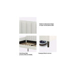 Same as Elena Twin Size Ivory Boucle Upholstered Daybed, Ribbed Tufted Backrest, Daybed in Lavish Modern Design