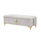 Queen Size Upholstered Platform Bed with Storage Ottoman 2-Pieces Bedroom Sets