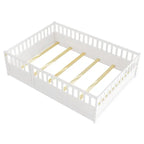 Montessori wooden children's floor bed with Support slat