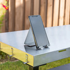 Nexgrill Outdoor Stainless Steel BBQ Preparation Cart w/ Double Shelf