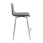 Porch & Den Mara Upholstered 26 Fixed-Height Counter Stool with Swivel (Set of 2)