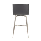 Porch & Den Mara Upholstered 26 Fixed-Height Counter Stool with Swivel (Set of 2)