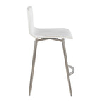 Porch & Den Mara Upholstered 26 Fixed-Height Counter Stool with Swivel (Set of 2)