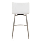 Porch & Den Mara Upholstered 26 Fixed-Height Counter Stool with Swivel (Set of 2)