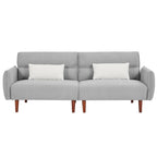 GEITIN Convertible Futon Sofa Bed with 2 Pillows