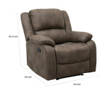 38 Inch Manual Recliner Chair