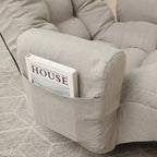 Adjustable head and waist,game chair,lounge chair,360rotatable sofa chair,Rotatable seat Leisure Chair deck chair