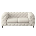Corvus Chesterfield Aosta Tufted Velvet Loveseat