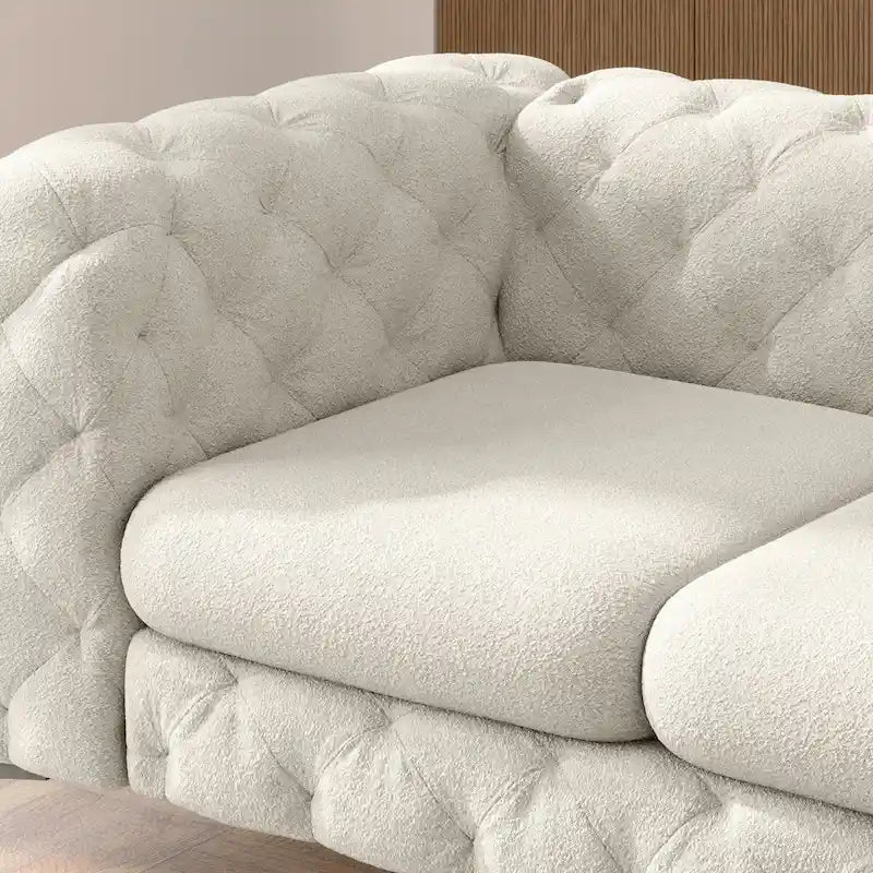Corvus Chesterfield Aosta Tufted Velvet Loveseat
