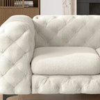 Corvus Chesterfield Aosta Tufted Velvet Loveseat