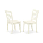 East West Furniture Dining Set Includes a Dining Room Table and Linen Fabric Kitchen Chairs,(Finish & Pieces Options)
