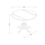 East West Furniture Dining Set Includes a Dining Room Table and Linen Fabric Kitchen Chairs,(Finish & Pieces Options)