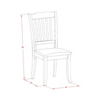 East West Furniture Dining Set Includes a Dining Room Table and Linen Fabric Kitchen Chairs,(Finish & Pieces Options)