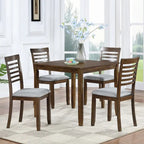 Wooden Dining Square Table, Kitchen Table for Small Space, 4 Person Dining Table
