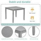 Wooden Dining Square Table, Kitchen Table for Small Space, 4 Person Dining Table