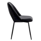 Porthos Home Orde Velvet Dining Chairs with Steel Legs, Set of 2