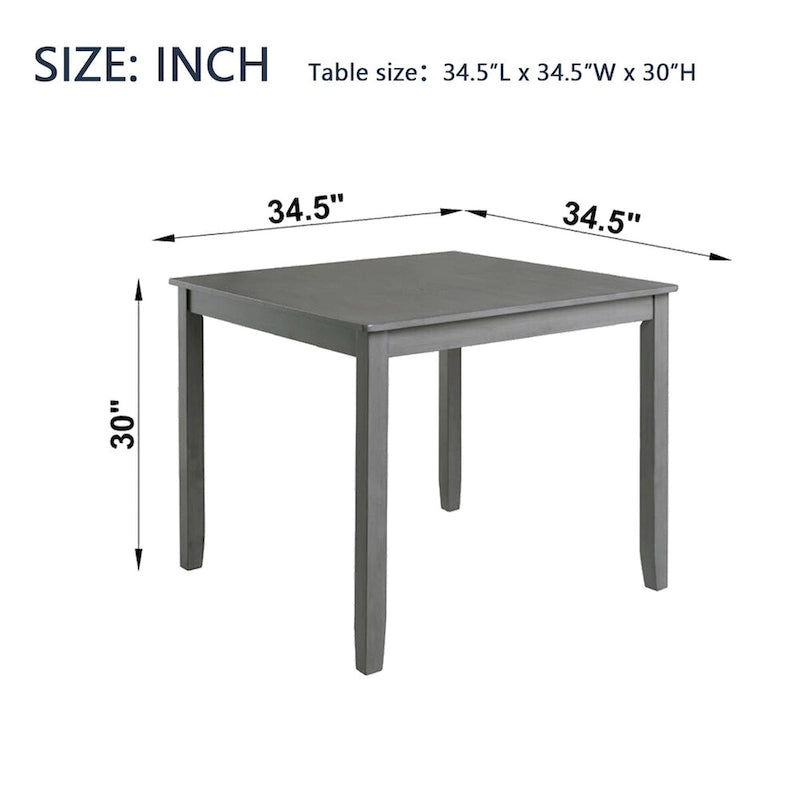 Wooden Dining Square Table