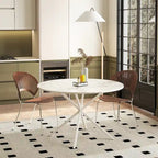 47.24 Modern Cross Leg Round Dining Table