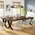 6.5FT Conference Table for 6-8 People , 78 inch Long Rectangular Seminar Table