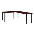 Kee 66 L-Desk with 42 Return, Beige/Black