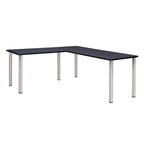 Kee 66 L-Desk with 42 Return, Beige/Black