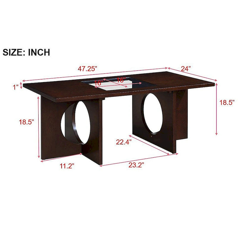 47 Contemporary Wood Rectangular Coffee Table